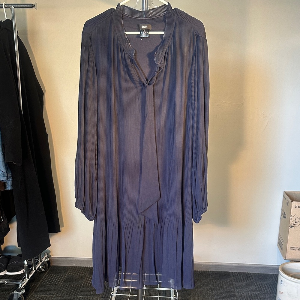 DKNY Navy Long Sleeve Dress